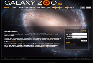 Galaxy Zoo Screenshot