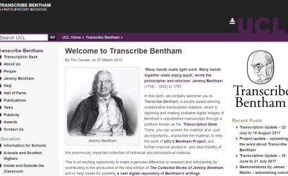 Transcribe Bentham